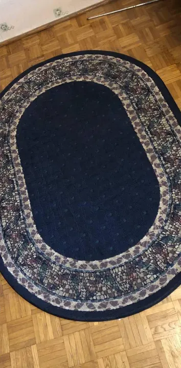 Owalny dywan po praniu